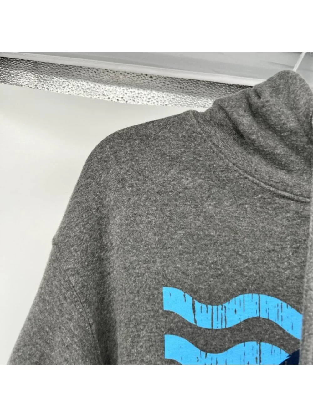 Blue Kay Womens Tampa Florida Graphic Hoodie Pullover Gray/Multi Size Small
